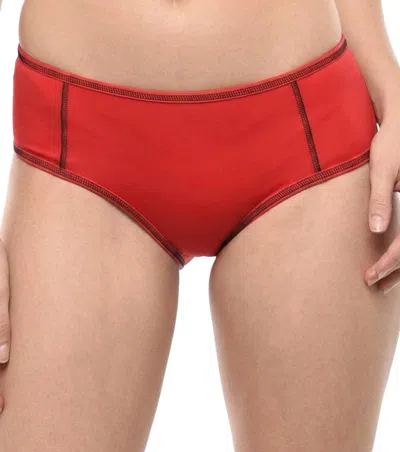 Dsquared2 Red Logo Bikini Bottom Swimwear
