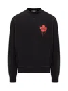 DSQUARED2 RED MAPLE LEAF SWEATSHIRT