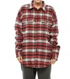Dsquared2 Red Oversized Plaid Shirt In Multi