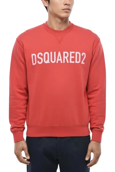 Dsquared2 Red Regular Logo Sweatshirt