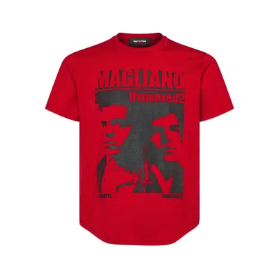 DSQUARED2 DSQUARED2 RED T-SHIRTS & VESTS - T-SHIRTS MEN