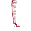 Dsquared2 Lace-up Stiletto Sandals In Red
