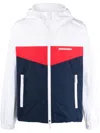 Dsquared2 Red/white/blue Shell Windproof Jacket In Navy Blue