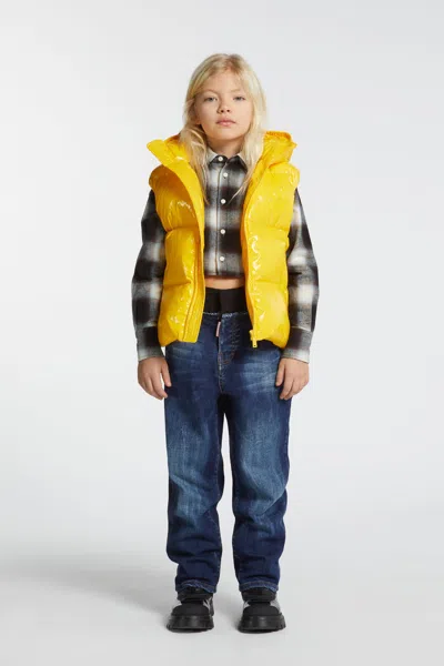 Dsquared2 Regular Double-fabric Jeans In Blue