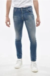 Dsquared2 Regular Fit Cool Gun Jeans With Logoed Button 16cm In Blue