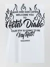 Dsquared2 Regular Fit Cotton T-shirt With Monochrome Pattern In Black