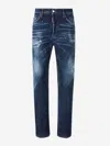 Dsquared2 Dsquared Men Stretch Denim Sexy Twist Jeans In Torn And Worn Details