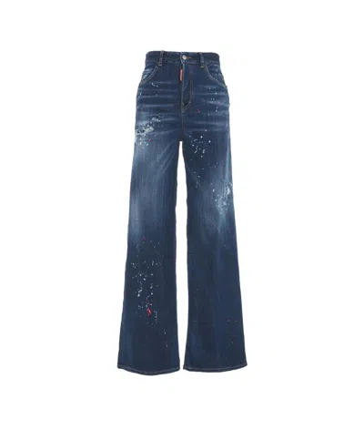 Dsquared2 Regular Fit Jeans 'traveller' In Blue