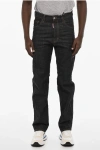 Dsquared2 Regular Fit Jeans With Back Maxi Embroidery In Gray
