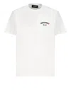Dsquared2 Cool Fit Cotton T-shirt With Logo Print In Bianco