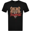 Dsquared2 Black Cotton Regular Fit T-shirt With Bear Print