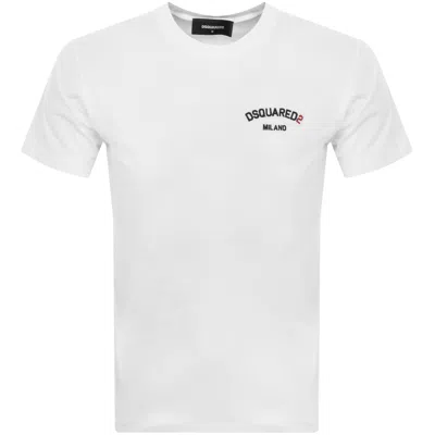 DSQUARED2 DSQUARED2 REGULAR FIT T SHIRT WHITE