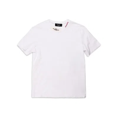 Dsquared2 Regular Fit Tee In White