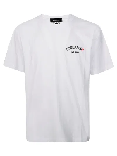 Dsquared2 Regular Fit Tee In White
