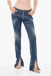 Dsquared2 Regular Fit Trumpet Jeans With Ankle Split 20cm Grösse 48 In Blue