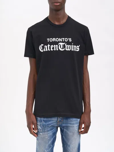 Dsquared2 Regular Fit T-shirt In Black