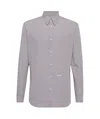 Dsquared2 Relax Dan Micro-checked Shirt In Gray