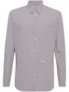 Dsquared2 Relax Dan Micro-checked Shirt In Grey