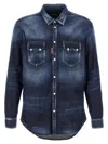 Dsquared2 Denim Shirt In Blue