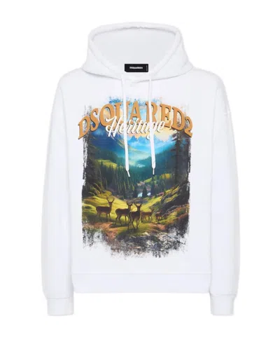 DSQUARED2 RELAX FIT CANADA HOODIE