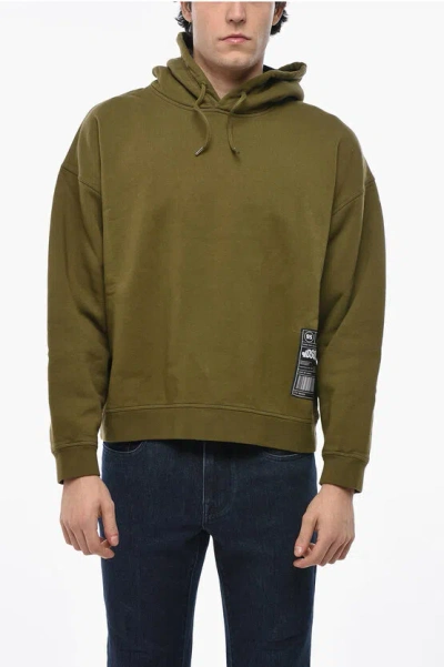 Dsquared2 Relax Fit Cotton Hoodie In Green