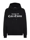 Dsquared2 Casual Hoodie Featuring Drawstring Detail In Black