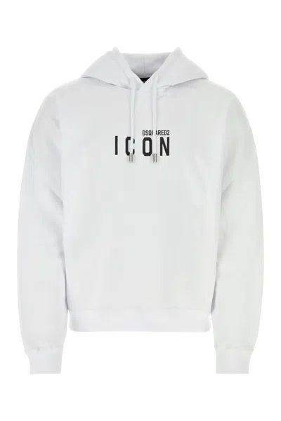 DSQUARED2 DSQUARED WHITE COTTON SWEATSHIRT