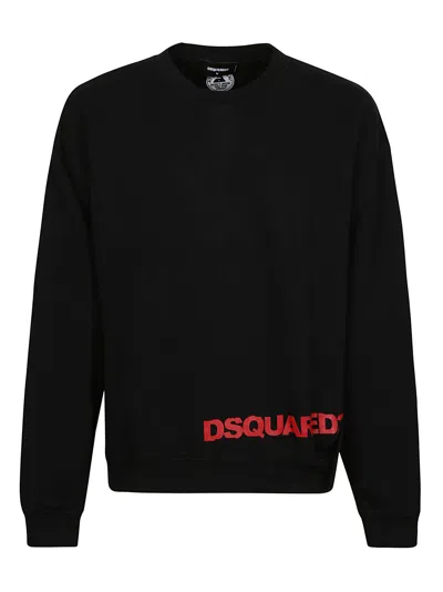 Dsquared2 Relax Fit Sweatshirt In Black