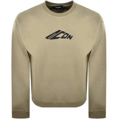 Dsquared2 Relax Fit Sweatshirt Dark Beige