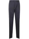 Dsquared2 Wool Press Pleat Trousers In Blue