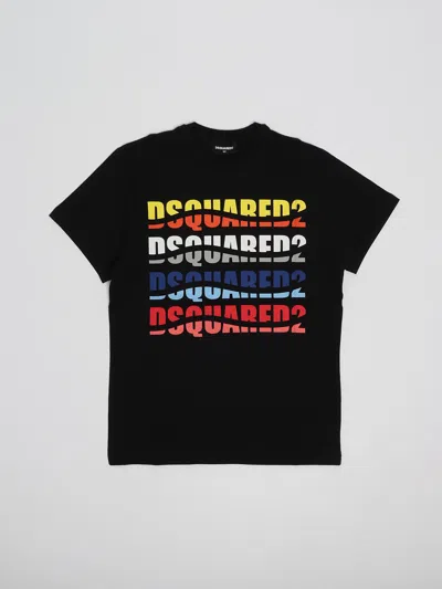 Dsquared2 Kids' Relax T-shirt In Nero