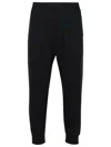 Dsquared2 Cotton Track-pants Elastic Waistband In Black