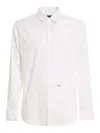 Dsquared2 Stretch Cotton Shirt In White