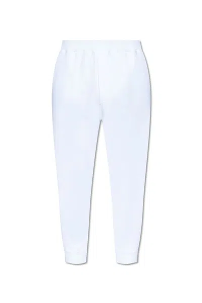 Dsquared2 Relaxed Dean Fit Sweatpants In White