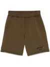 Dsquared2 Relaxed Fit Cotton Shorts With Subtle Branding In Green