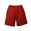 Dsquared2 Relaxed Fit Cotton Shorts With Subtle Logo Detail In Red