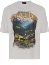 Dsquared2 Crew Neck Cotton T-shirt With Graphic Print In White