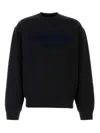 Dsquared2 Cotton Sweatshirt With Ribbed Cuffs And Hem In Black