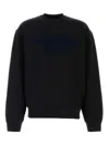 Dsquared2 Cotton Sweatshirt With Ribbed Cuffs And Hem In Black