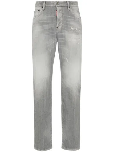 DSQUARED2 DSQUARED2 RELAXED FIT DISTRESSED DENIM JEANS