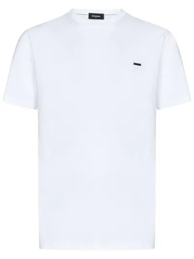 Dsquared2 Relaxed Fit White Cotton Jersey T-shirt