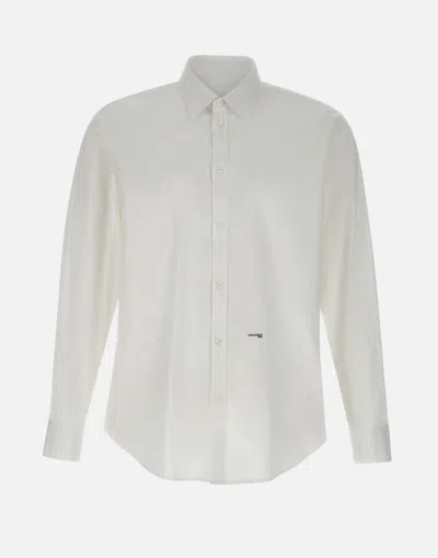 Dsquared2 Relaxed Fit White Cotton Shirt