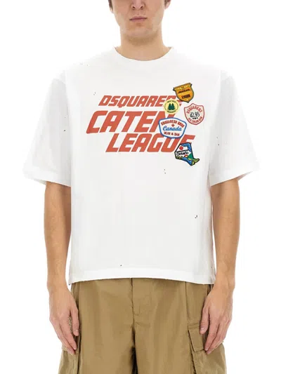 Dsquared2 Dsquared Men T-shirt With Print In White