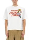 Dsquared2 Relaxed Fit White Graphic T-shirt
