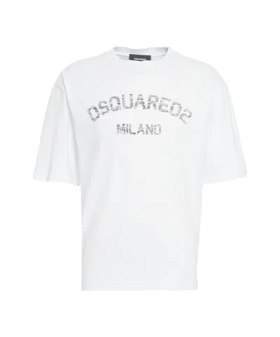 DSQUARED2 RELAXED FIT WHITE T-SHIRT