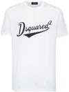 Dsquared2 Crew Neck T-shirt With Bold Logo Print In White