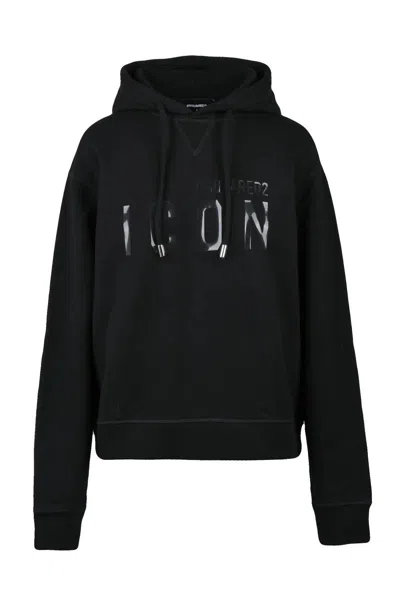 Dsquared2 Relaxed-fit Black Hoodie