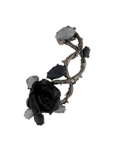 Pre-owned Dsquared2 Resin Flower Clip-on Ear Climber In Multi