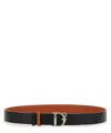 Dsquared2 D2 Statement-buckle Leather Belt In Black