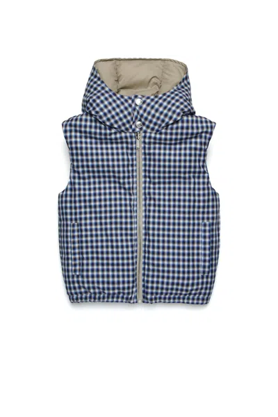 Dsquared2 Reversible Padded Vest With Dsq2 Logo In Blue